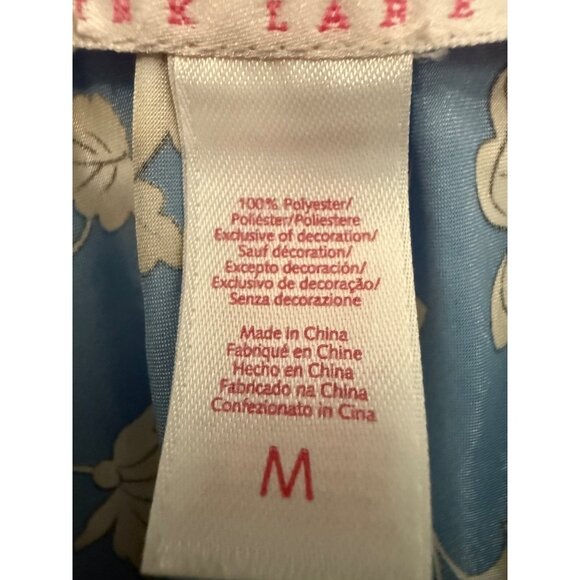 Vintage Oscar De La Renta Pink Label Floral Sleepwear Nightgown Size Medium - Picture 6 of 6